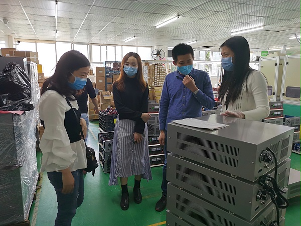 香洲区科工信局考察灵科超声波 香洲区科工信局考察灵科超声波