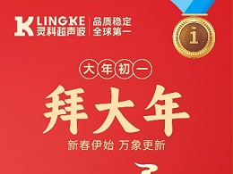 新年快乐！灵科超声波给您拜年啦