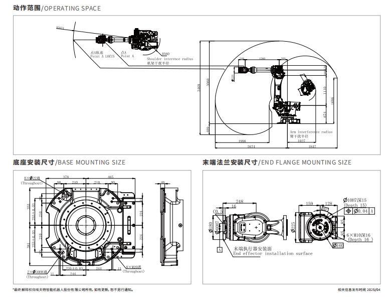 大型机器人工作范围 大型机器人工作范围